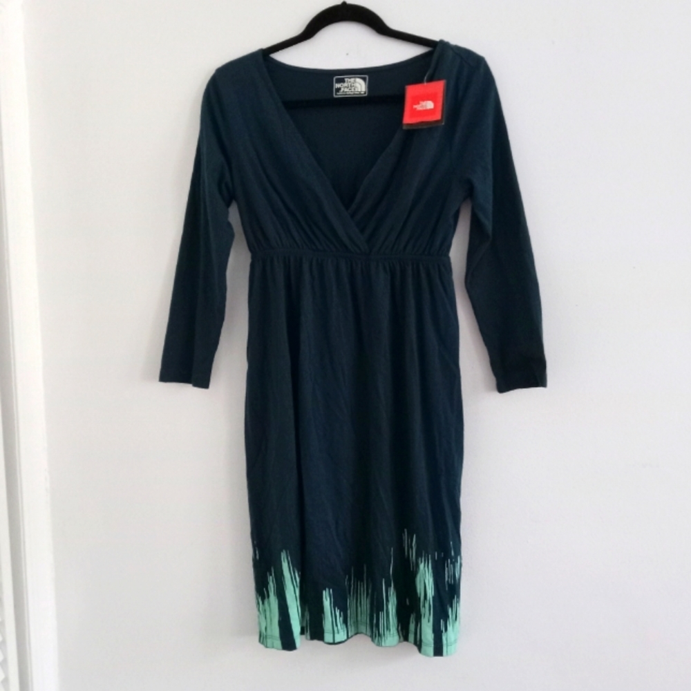 The North Face Teal Blue Long Sleeve Dress